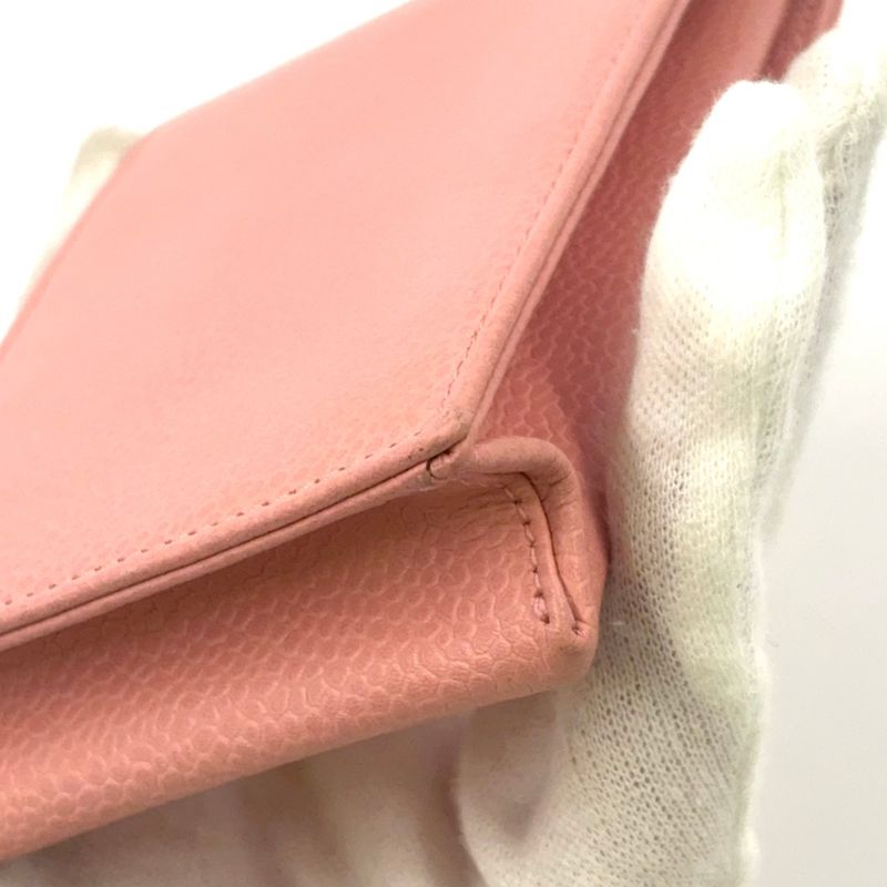 Chanel Coco-mark Cigarette Caviar Skin Pink Case Small Case Gold