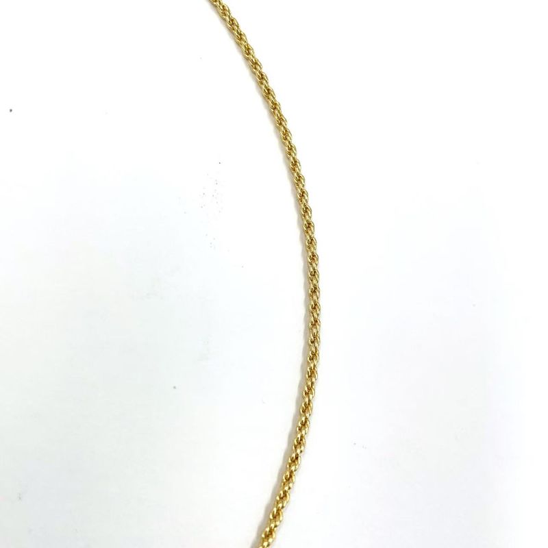 Christian Dior CD Logo Rhinestone GP Gold Necklace