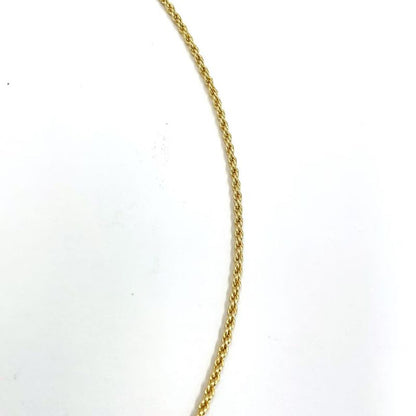 Christian Dior CD Logo Rhinestone GP Gold Necklace