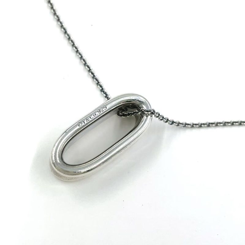 Tiffany & Co Ova Lou Loop Ag925 Silver Necklace