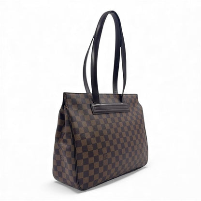 Louis Vuitton Paris Ori PM Damier Ebene Damier Ebene Leather × PVC Brown Tote
