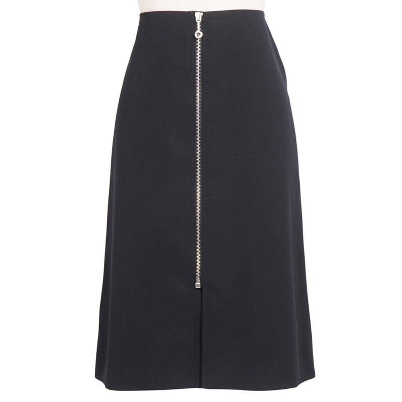 Hermes Skirt 21AW Zip-up Wool Bottom
