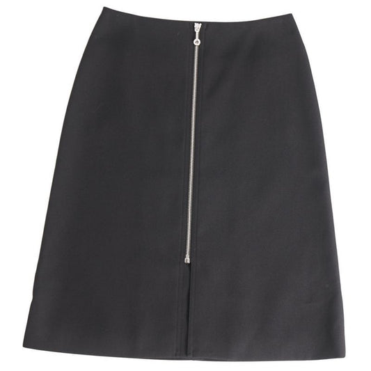 Hermes Skirt 21AW Zip-up Wool Bottom