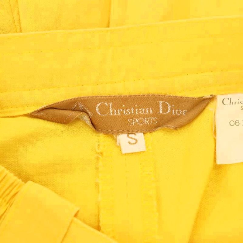 Christian DIOR Sports Vintage Tapered Pants S Yellow DF - GY53