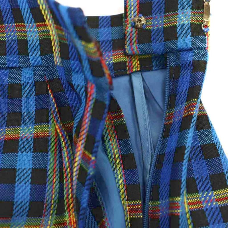 Yves Saint Laurent YVES Saint Laurent Vintage Tight Skirt Check Skirt Mini S