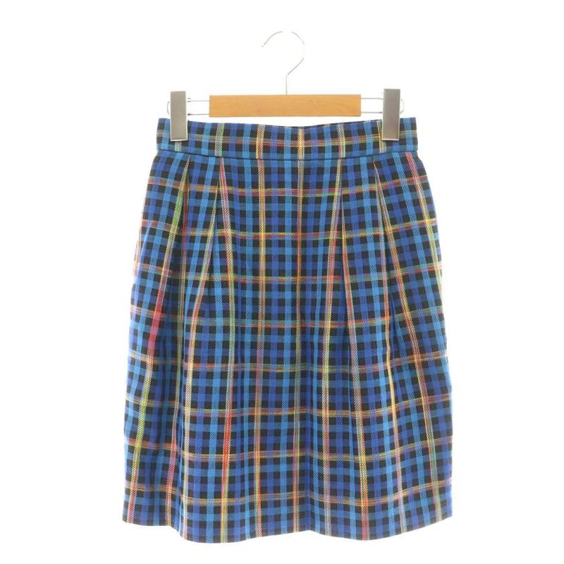 Yves Saint Laurent YVES Saint Laurent Vintage Tight Skirt Check Skirt Mini S