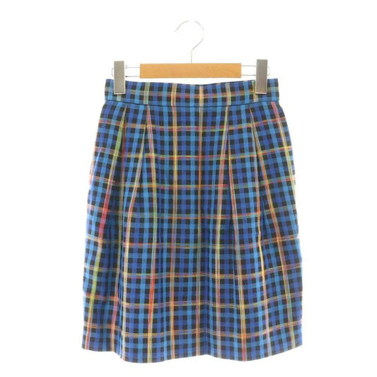 Yves Saint Laurent YVES Saint Laurent Vintage Tight Skirt Check Skirt Mini S