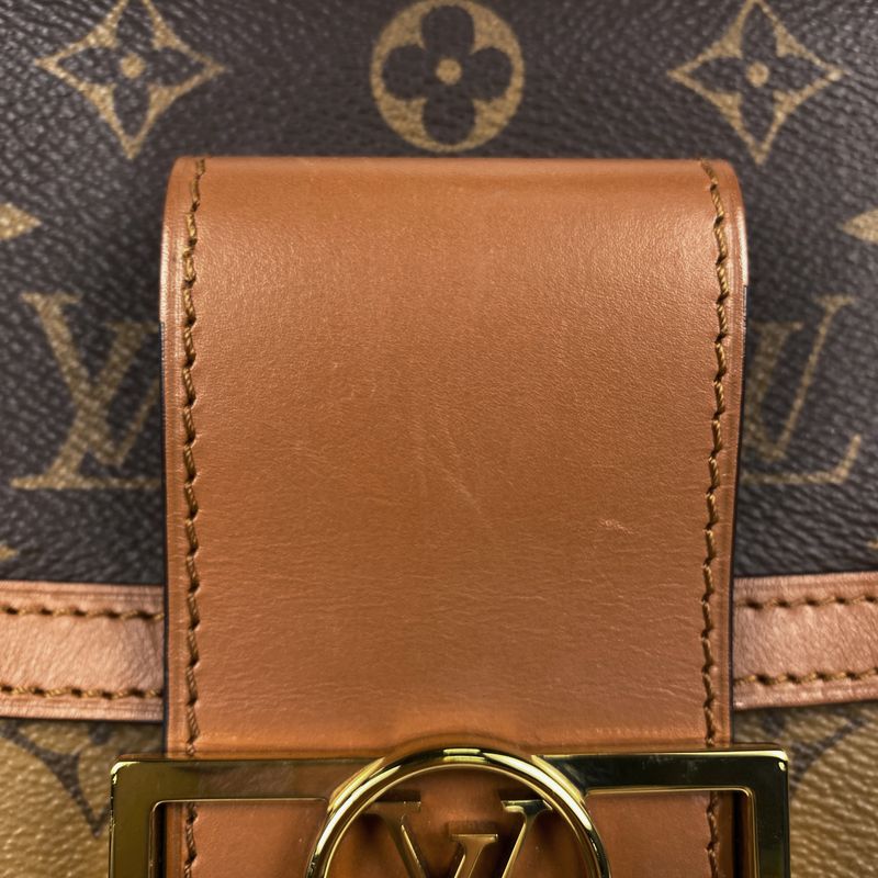 Louis Vuitton Dauphine MM 2WAY Shoulder Bag Monogram Reverse Brown M44391 Women