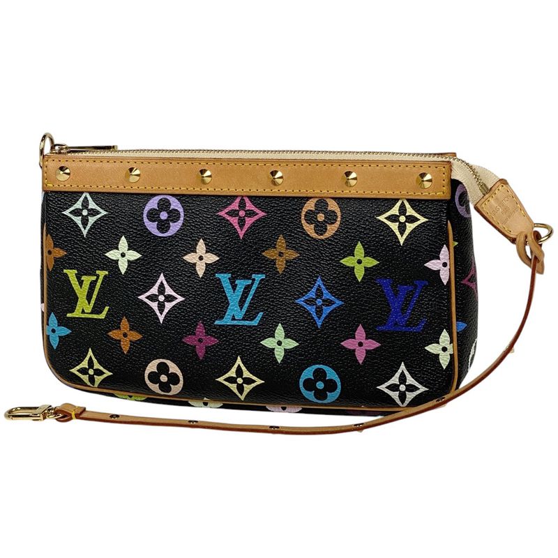 Louis Vuitton Pochette Accessoire Handbag Accessory Pouch Monogram Multicolor