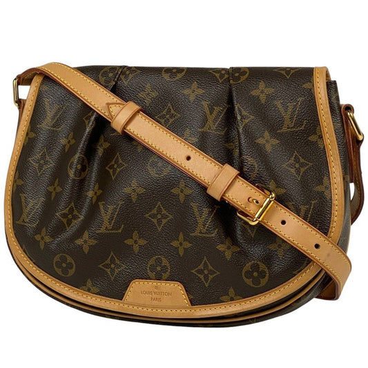 Louis Vuitton Menilmontane PM Crossbody Shoulder Bag Monogram Brown M40474 Women