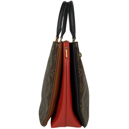 Louis Vuitton Millefeuille 2WAY Shoulder Bag Handbag Monogram Brown Red M44254