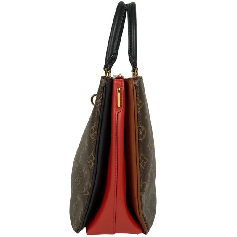 Louis Vuitton Millefeuille 2WAY Shoulder Bag Handbag Monogram Brown Red M44254