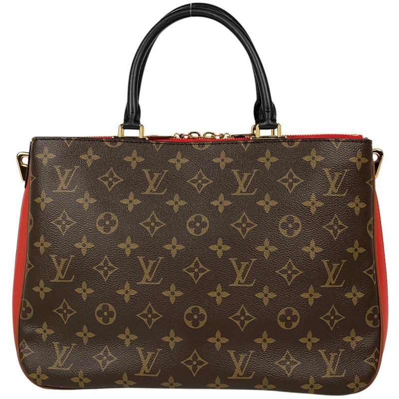 Louis Vuitton Millefeuille 2WAY Shoulder Bag Handbag Monogram Brown Red M44254