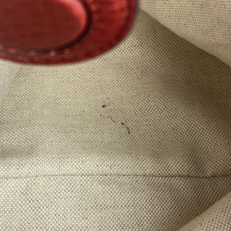 Gucci Bamboo Small Shopper Handbag 2WAY Shoulder Bag Handbag Leather Red 336032