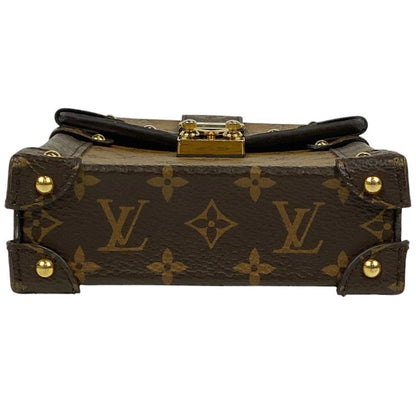 Louis Vuitton Pochette Trunk Vertical Shoulder Bag Monogram Reverse Brown