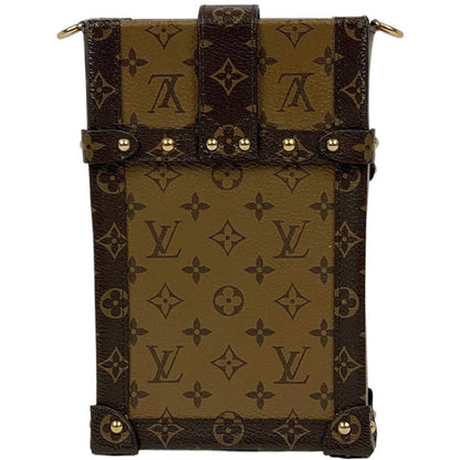 Louis Vuitton Pochette Trunk Vertical Shoulder Bag Monogram Reverse Brown