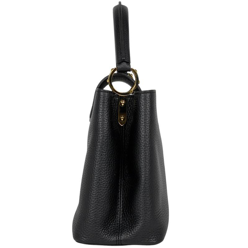 Louis Vuitton Capucines MM 2WAY Shoulder Bag Handbag Taurillon Noir Black