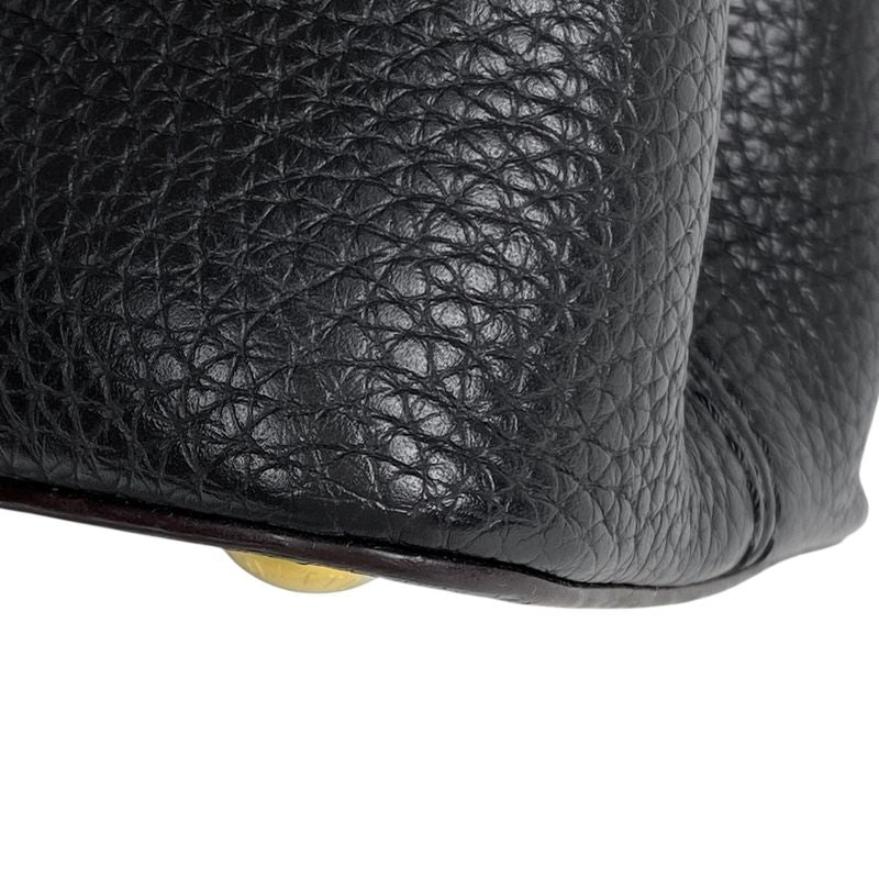 Louis Vuitton Capucines MM 2WAY Shoulder Bag Handbag Taurillon Noir Black