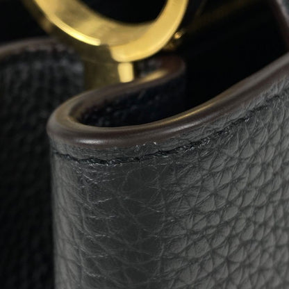 Louis Vuitton Capucines MM 2WAY Shoulder Bag Handbag Taurillon Noir Black