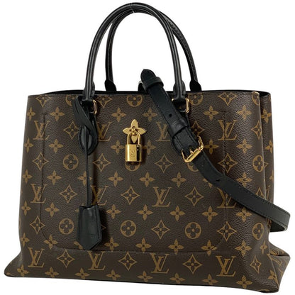Louis Vuitton Flower Tote 2WAY Shoulder Bag Handbag Tote Bag Monogram Brown