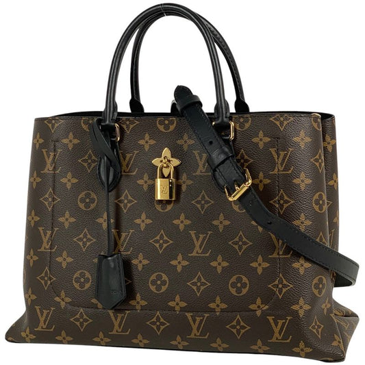 Louis Vuitton Flower Tote 2WAY Shoulder Bag Handbag Tote Bag Monogram Brown