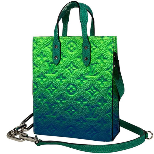 Louis Vuitton Petite Sac Pla 2WAY Shoulder Bag Handbag Monogram Empreinte Green