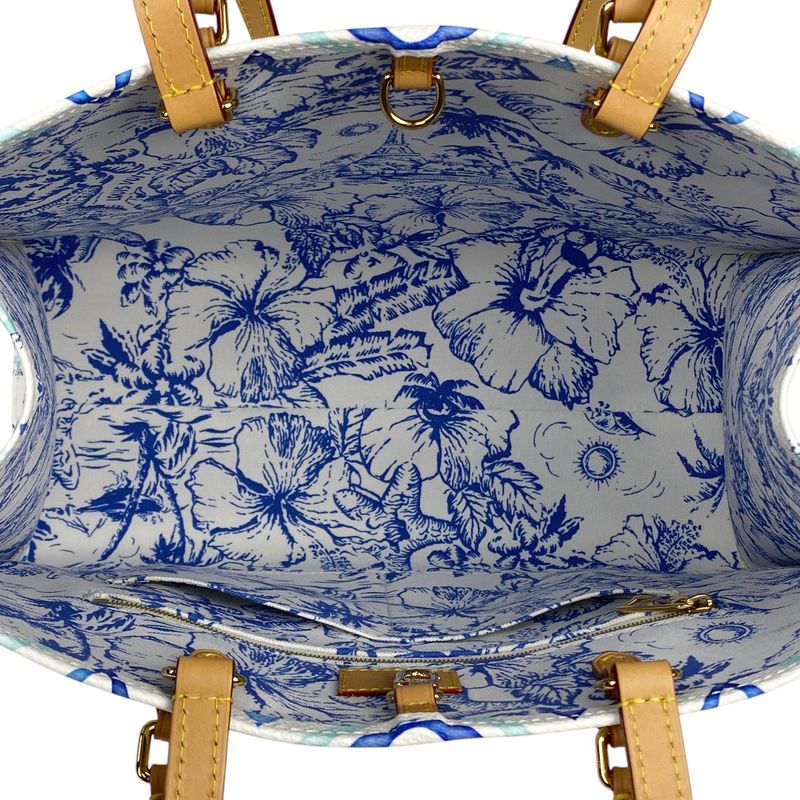 Louis Vuitton On The Go MM 2WAY Shoulder Bag Monogram Tile Tote Bag Monogram