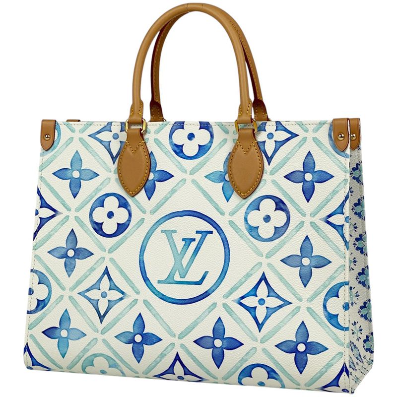 Louis Vuitton On The Go MM 2WAY Shoulder Bag Monogram Tile Tote Bag Monogram