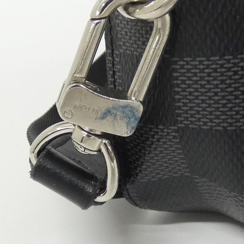 Louis Vuitton Damier Graphite Alpha Wearable Wallet N60418 Shoulder Bag