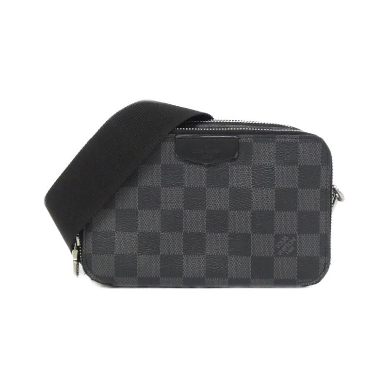 Louis Vuitton Damier Graphite Alpha Wearable Wallet N60418 Shoulder Bag