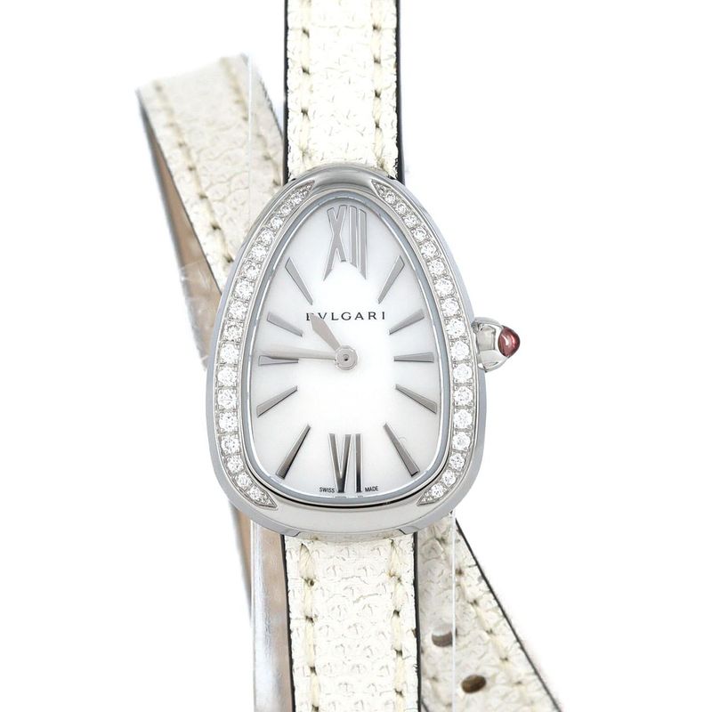 Bulgari Serpenti Double Spiral/d Sps27wsdl/102781 SS Quartz