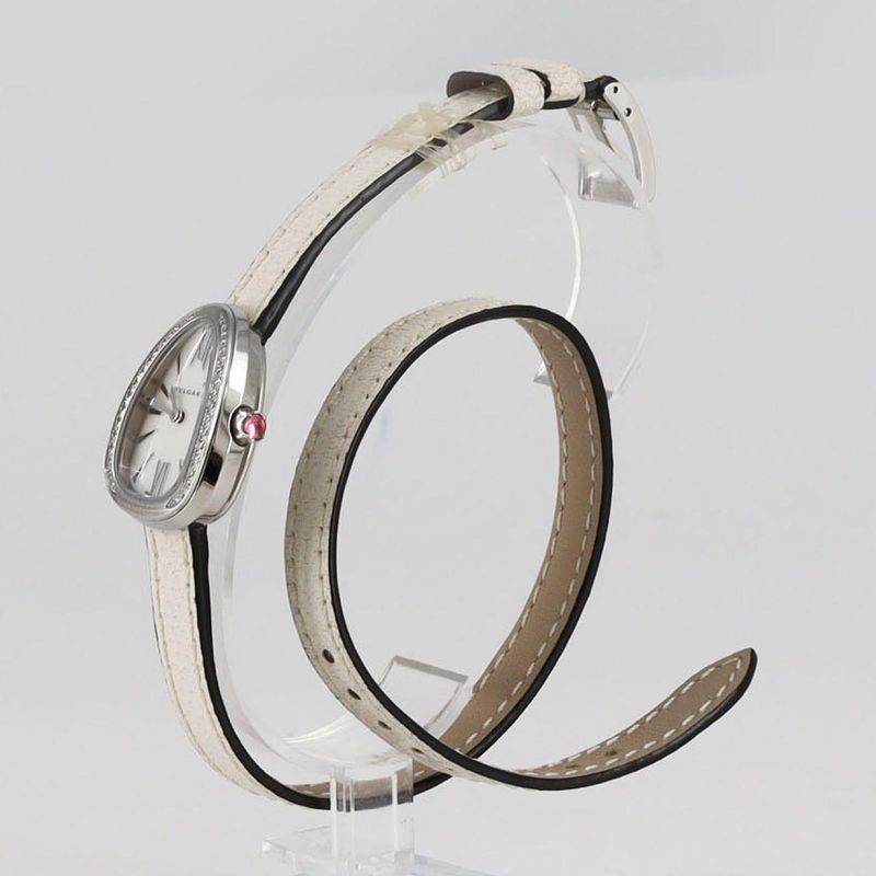 Bulgari Serpenti Double Spiral/d Sps27wsdl/102781 SS Quartz