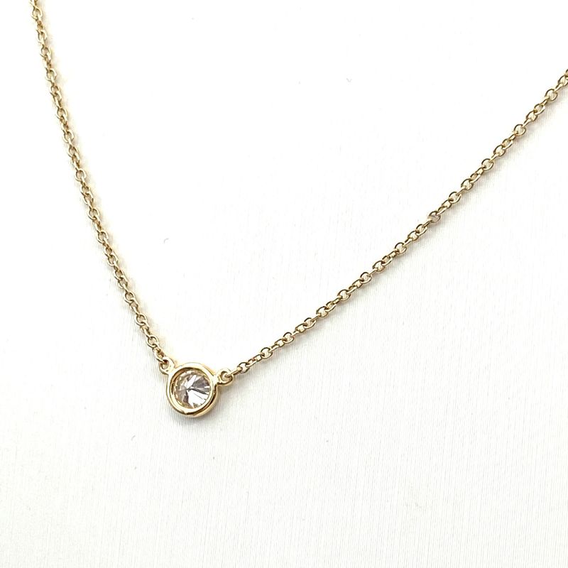 Tiffany & Co Tiffany & Co By-the-yard Necklace YG Yellow Gold Pendant Diamond