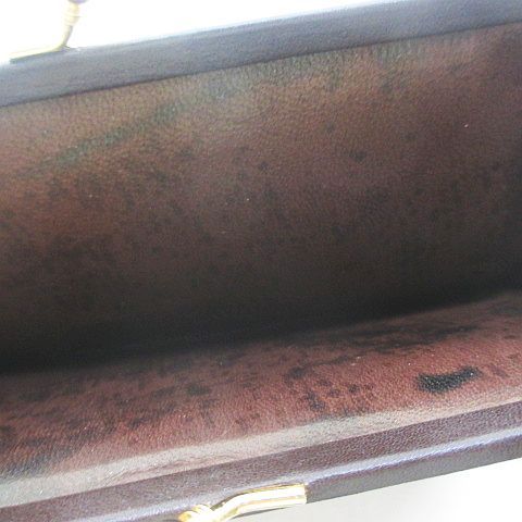 Celine Gusset Long Wallet 3 Fold Gold Hardware Brown Suede Made In Italy