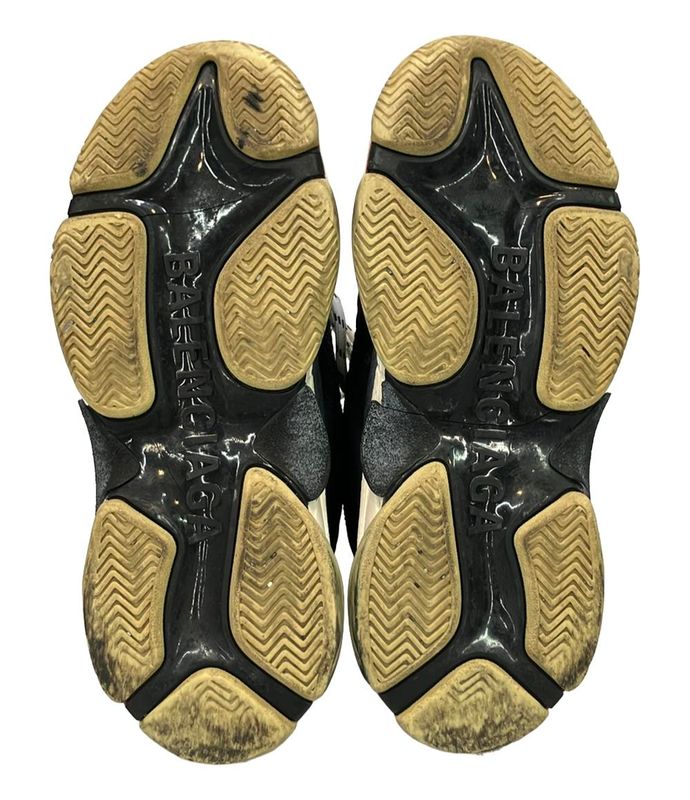 Balenciaga Low Cut Sneakers Thick Sole Triple S 524037 Men's SIZE 26.0 (M)