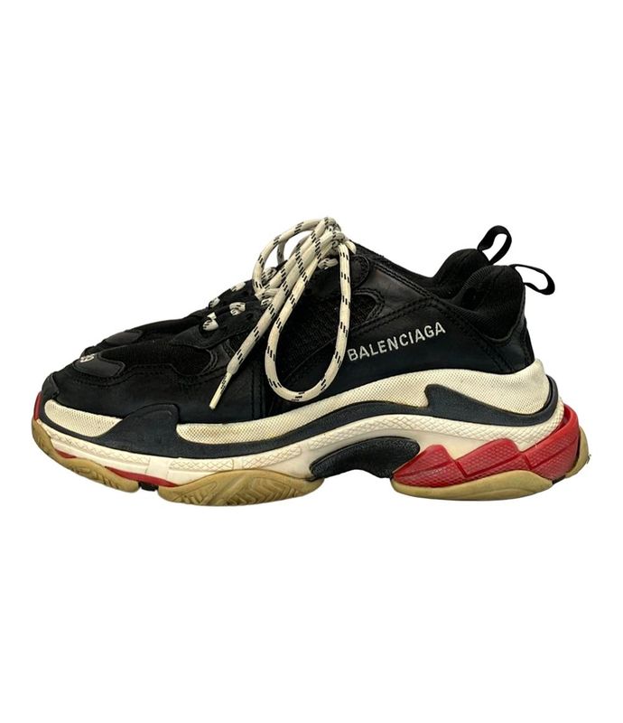 Balenciaga Low Cut Sneakers Thick Sole Triple S 524037 Men's SIZE 26.0 (M)