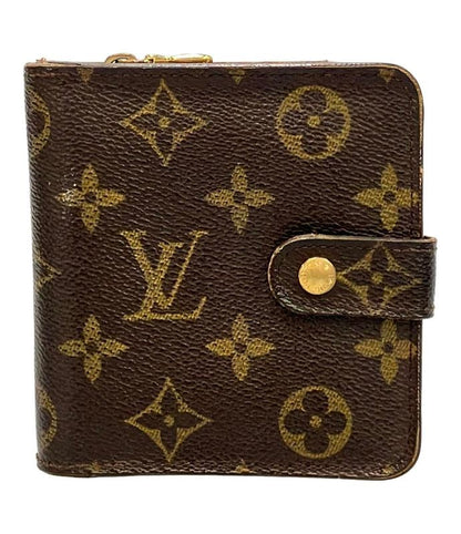 Louis Vuitton Bifold Wallet Monogram Compact Zip M61667 Ladies Men Louis Vuitton
