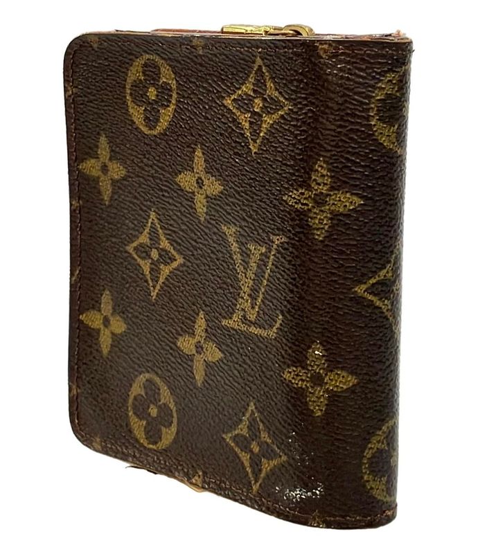 Louis Vuitton Bifold Wallet Monogram Compact Zip M61667 Ladies Men Louis Vuitton