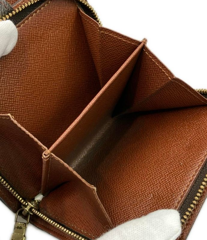 Louis Vuitton Bifold Wallet Monogram Compact Zip M61667 Ladies Men Louis Vuitton