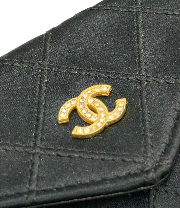 Chanel Coin Case Gold Hardware Bicolore Women's Chanel