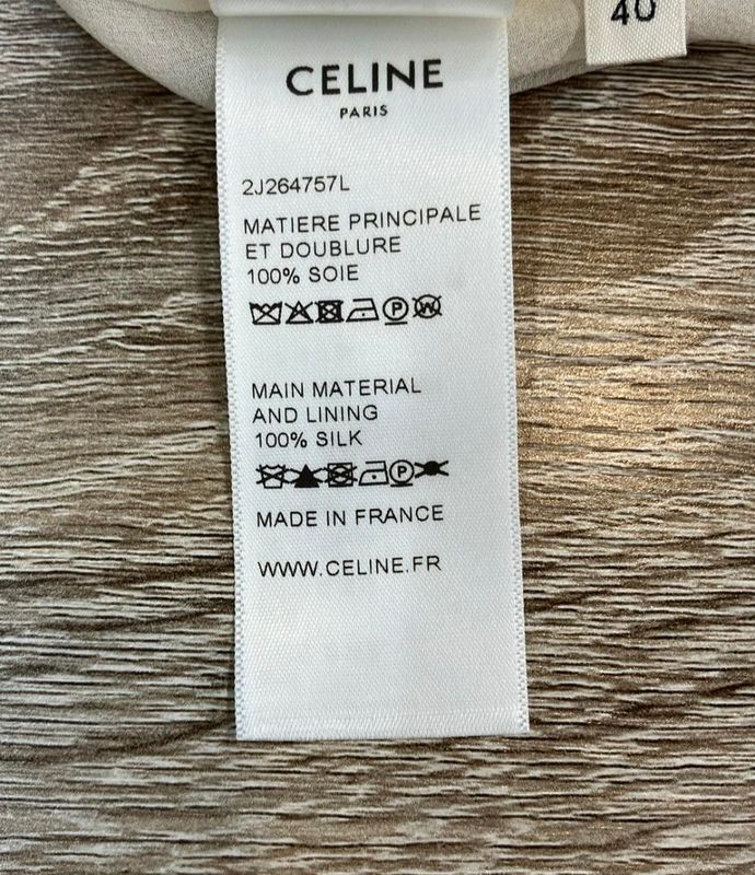 Celine Flared Skirt Floral Silk 2j264757l Women's SIZE 40 (L) Celine