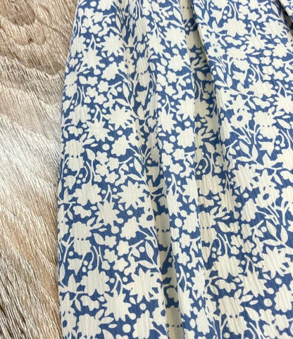 Celine Flared Skirt Floral Silk 2j264757l Women's SIZE 40 (L) Celine