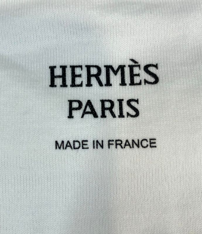 Hermes Paris Short Sleeve T-Shirt 4h4643da Womens Size 34 (S) Hermes Paris