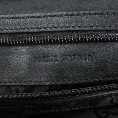 Gucci 802172 Nylon Sherry Line Webline Large Logo Tote Bag Black Storage With