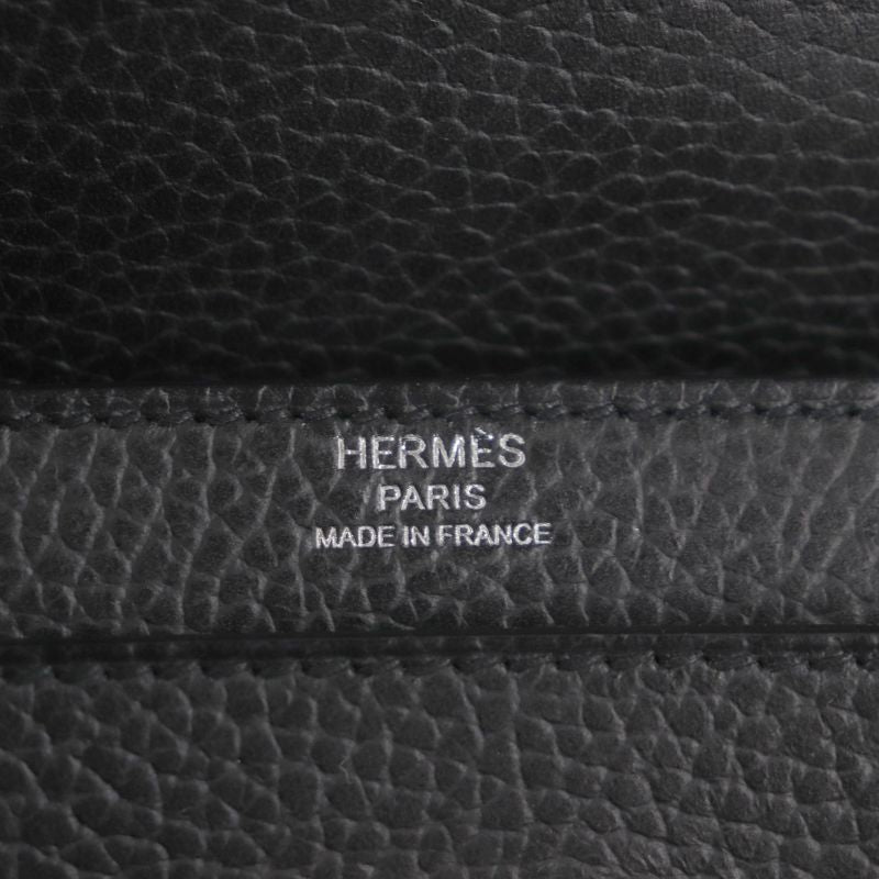 Hermes Kelly Depeche 36 Vaux Gallop De Hermes Silver Hardware Briefcase Black