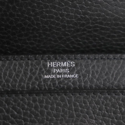 Hermes Kelly Depeche 36 Vaux Gallop De Hermes Silver Hardware Briefcase Black