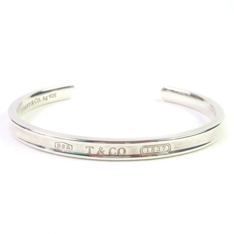 Tiffany & Co Tiffany & Co 1837 Ag925 Star Ring Silver Narrow Cuff Bracelet