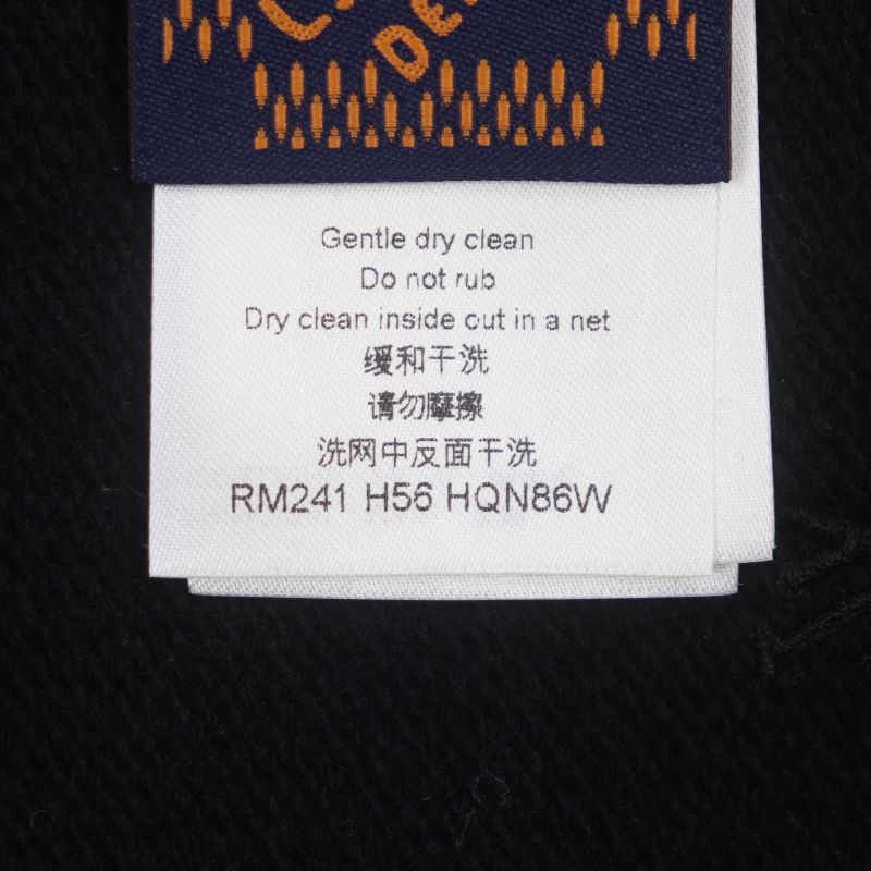  Louis Vuitton 24SS 100% Wool LV Logo Embroidery Merino Crew Neck Pullover