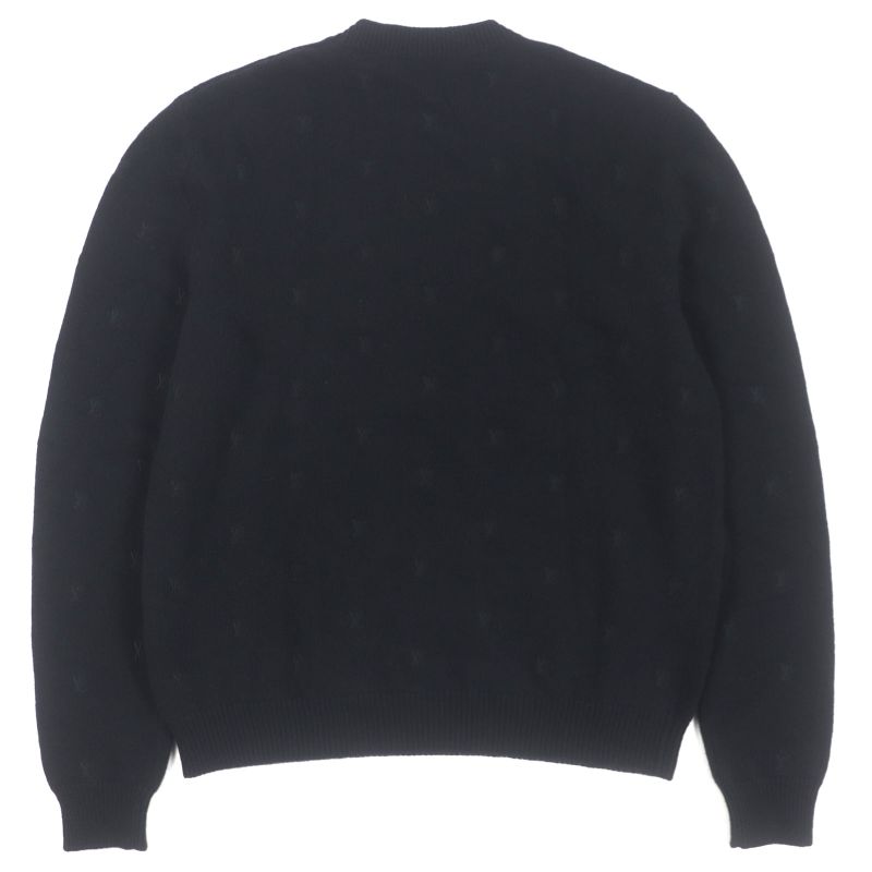  Louis Vuitton 24SS 100% Wool LV Logo Embroidery Merino Crew Neck Pullover