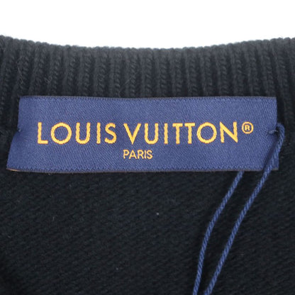  Louis Vuitton 24SS 100% Wool LV Logo Embroidery Merino Crew Neck Pullover